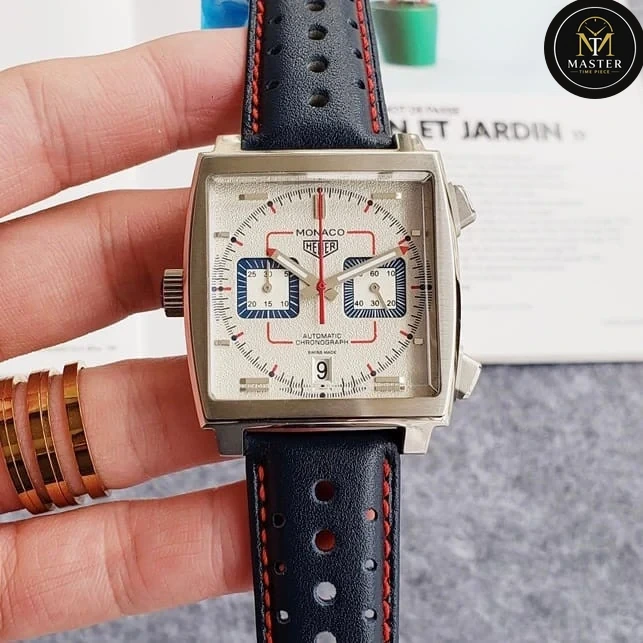 Monaco White Dial Chronograph- 39mm