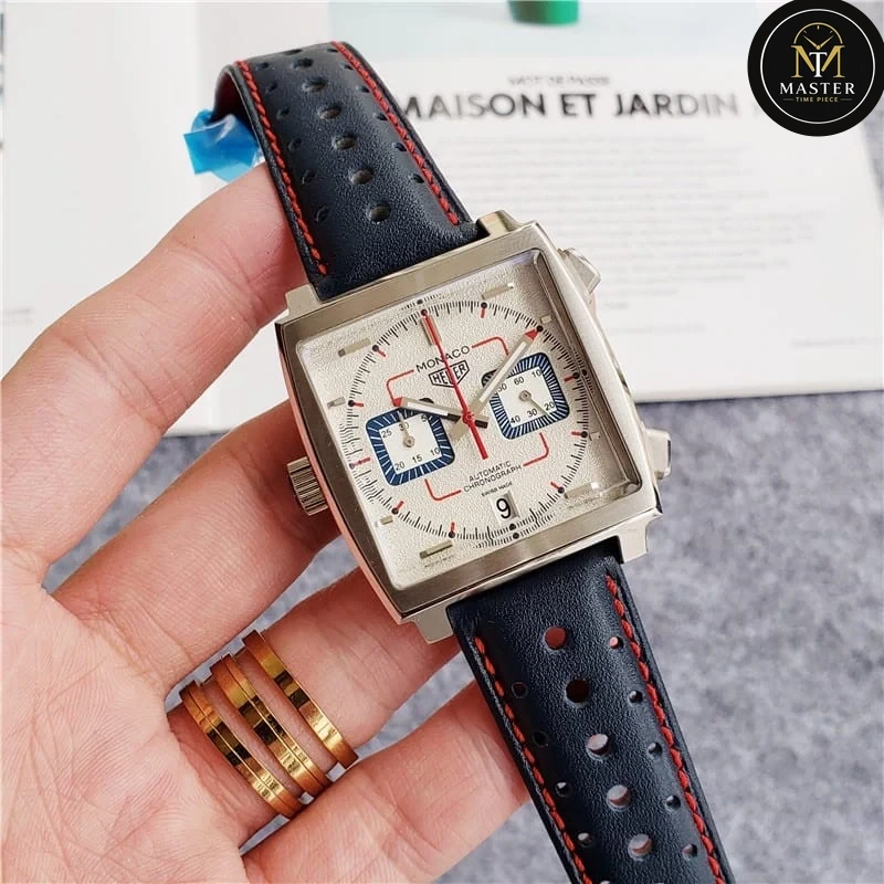 Monaco White Dial Chronograph- 39mm vue 3